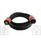 Ac Works SOOW; Cold Weather Extension Cord, 10 AWG, Indoor/Outdoor, 10/4, 1 Outlets, L15-30R, Black, Rubber L1530PR-100 - alternate 2
